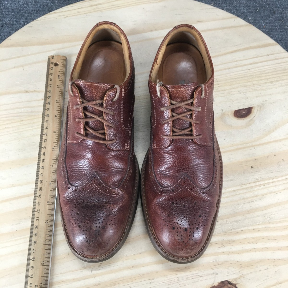Sperry Top-Sider Mens Wingtip Oxford Brogue Dress Shoes Tan Green 10.5 Sperry Top Sider Dress Shoes Mens 10 M Annapolis Wingtip  main image 4