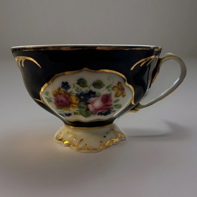 Thun Karlovarsky Porcelan Cobalt Blue Mug of Czech Republic Vintage