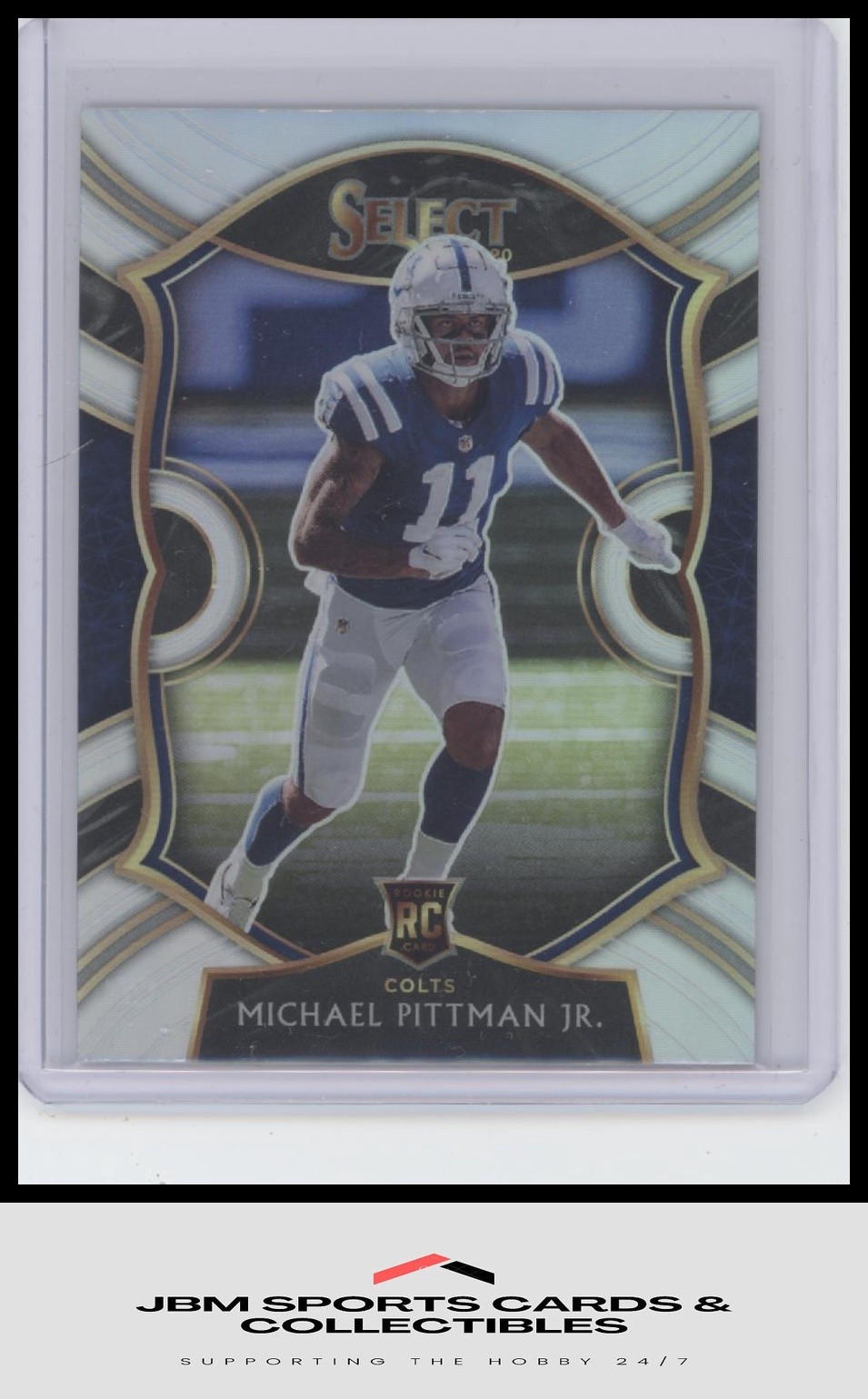 2020 Panini Select #62 Michael Pittman Jr. Silver Prizm RC