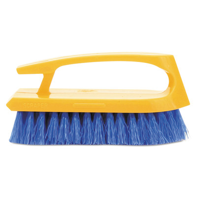 Rubbermaid Commercial Long Handle Scrub Brush 6'' Brush Yellow Plastic