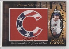 2010 Topps Jumbo Packs Manufactured Hat Logo Relic 25/99 Rogers Hornsby HOF 2rz