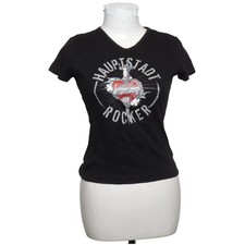 Look 54, T-shirt, Größe: S, Schwarz, Baumwolle, Print, Damen #fdT