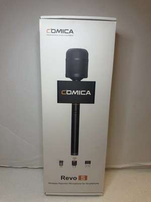 COMICA Revo S Wireless Handheld Interview Microphone for IOS Android Phones