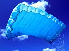 SwiftPlus 225 sq ft skydiving parachute reserve - BLUE - 7 cell - MINT shape