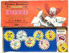 VINTAGE 1967 LARRY HARMON'S "BOZO THE CLOWN" PARKER BROTHERS BOARD GAME COMPLETE