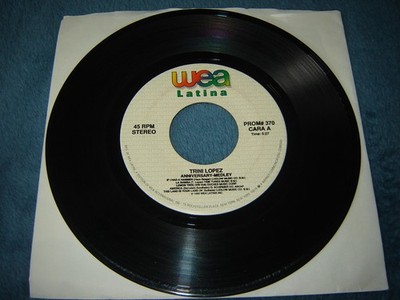 Trini Lopez - Anniversary Medley 1990 promo 45 WEA Latina # 370