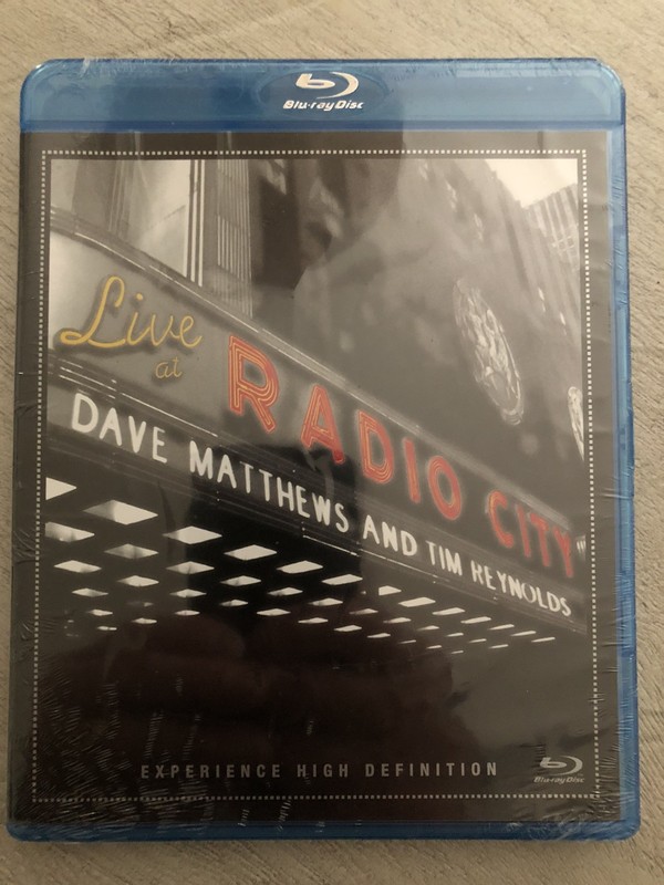 Dave Matthews & Tim Reynolds Live At Radio City Blu-Ray DVD 2007 SEALED 2xDVD