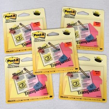 3M Post-it Sheer Transparent Colored Sticky N...