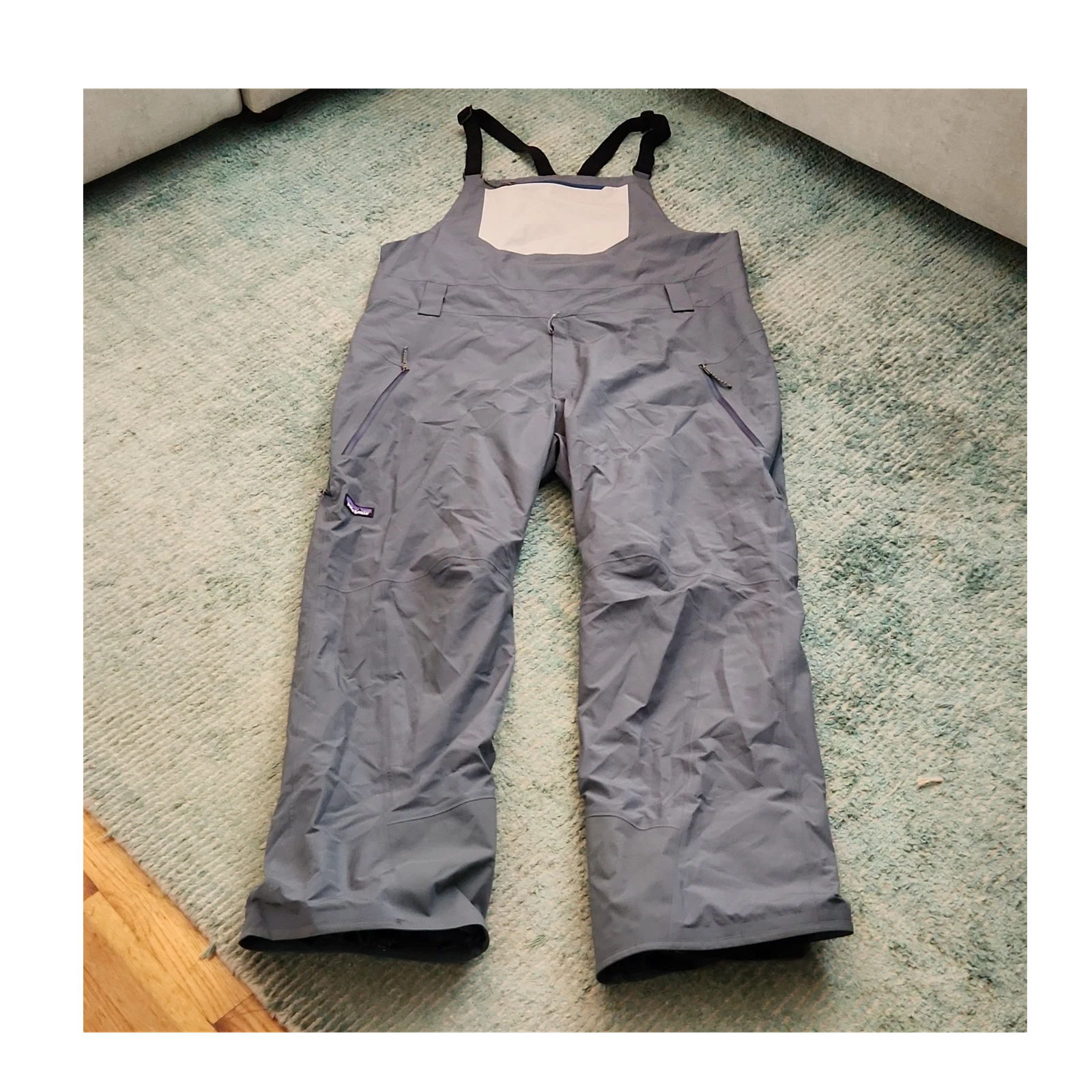 Patagonia XL Gray Snow Bib Pants Ski/Snowboarding