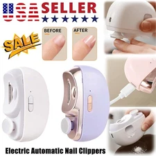 Automatic Electric Nail Clipper Fingernail Clippers Safety Nail Trimmers USA