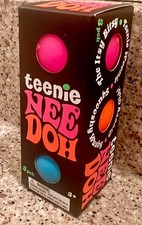 Fast Authentic-Needoh TEENIE GROOVY GLOBS-3 PACK-Blue Pink Orange-squish toy