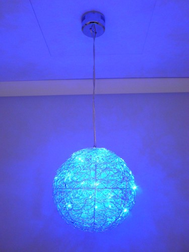 Moderne Halogen- LED Deckenleuchte Alissa 40cm Alu-Drahtgeflecht Pendellampe - Bild 9 von 30