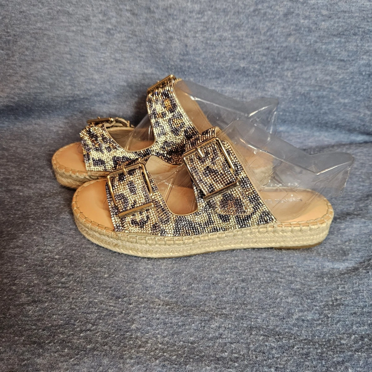 Gianni bini leopard sandals sale