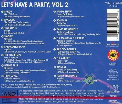 V/A Let's Have A Party, Vol. 2 - CD, Sailor, Sandy Shaw, Baccara, Boney M. u.a. - Bild 2 von 2