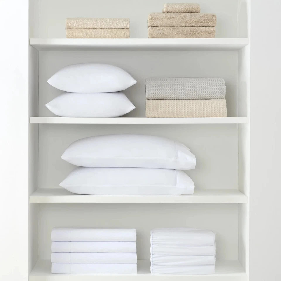 Cotton Sateen Pillowcases, Size Options, White, Packs of 12 and Bulk Cases of 72 - Image 3 of 4