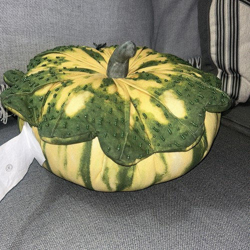 John Derian x Target Kissen in Kürbisform Thanksgiving Herbst verziert - Neu mit Etikett - Bild 1 von 6