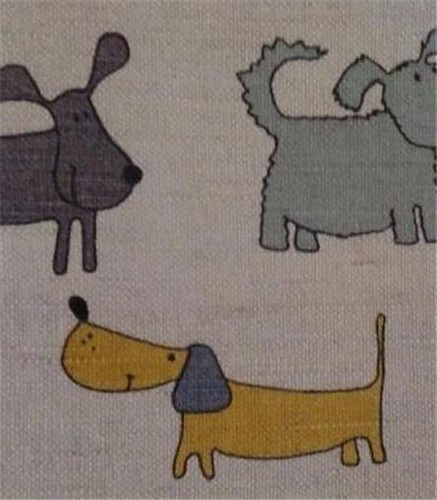 Delantal de patrón oscuro para razas de perros + juego de 2 guantes de algodón lino de Lituania - Imagen 2 de 4