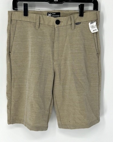 Hurley NWT Nike Dri Fit Stretch Shorts Men’s Size 30 chinos Beige Beach Casual