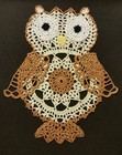Hooty Owl Crochet Doily - Antique White — photo 1