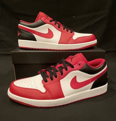 Men's Nike Air Jordan 1 Low Reverse Black Toe [553558 163] Size 10.5 New In  Box | eBay