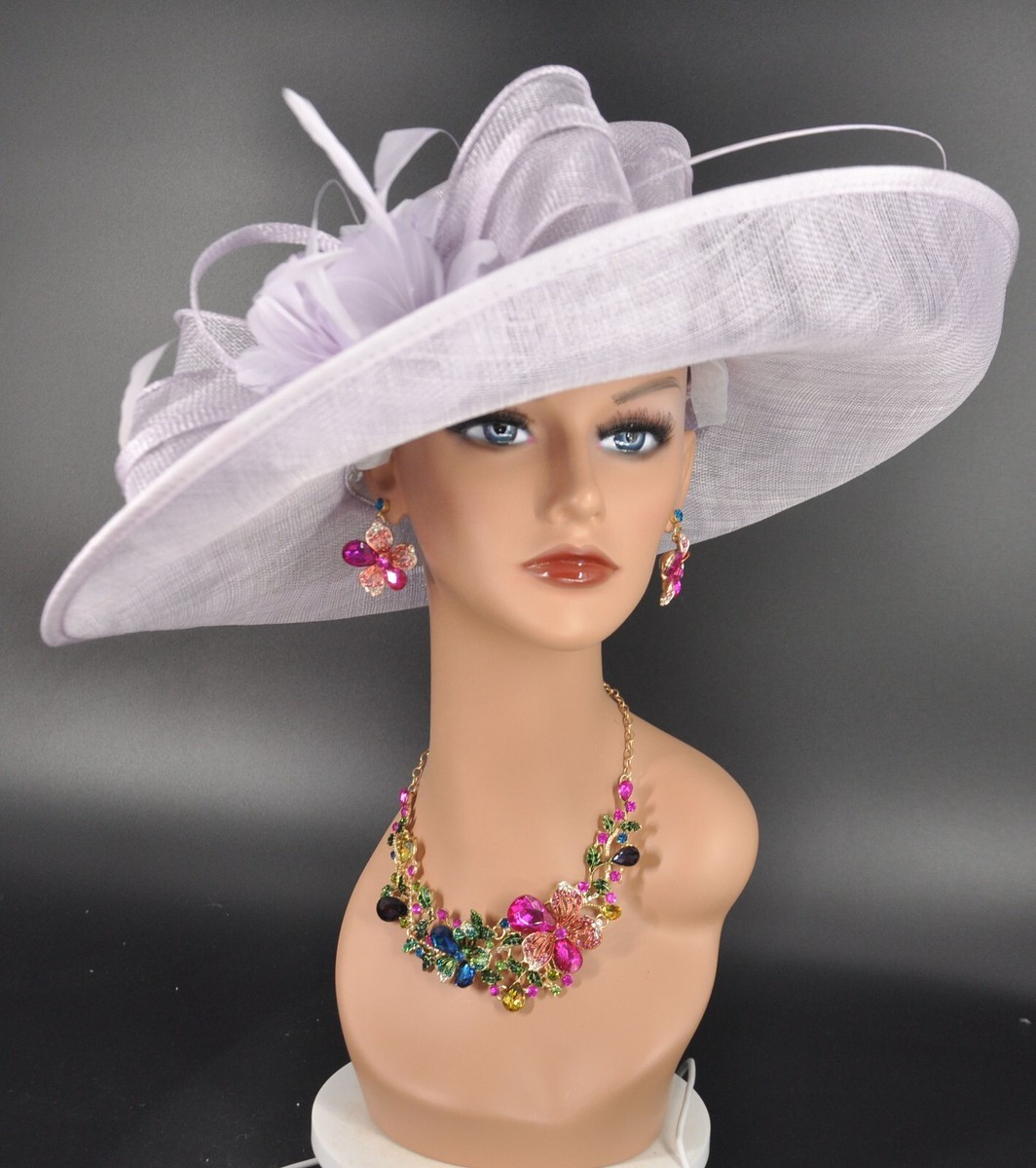 Church Kentucky Derby Hat Carriage Tea Party Wedding Wide  display picture 3