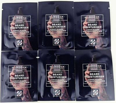 Murdock Redchurch St. Beard Moisturizer 5ml x6 Samples (1fl.oz. Total)