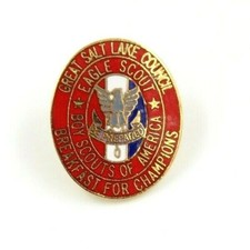 Eagle Scout Breakfast Hat Lapel Pin Great Salt Lake Council Utah Boy Scouts BSA
