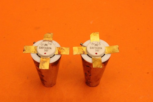 MOTOROLA SRF3187A - PAIRE ASSORTIE - TRANSISTOR DE PUISSANCE RF - pour AMPLIFICATEUR HF-8023 - Photo 2 sur 4