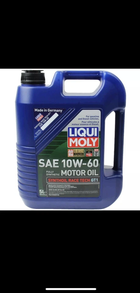 KIT X10 LITROS 10w60 Liqui Moly RACE TECH GT1 Aceite Motor para BMW M3 M5 M6 Z3M Z4M Foto 2 de 3