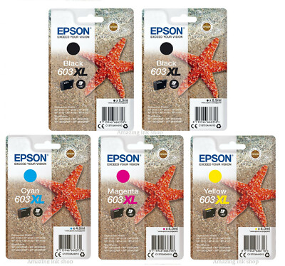 Original Epson 603XL, High Capacity Starfish Tintenpatrone, XP-4100 XP-4105, SET