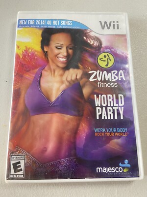 Zumba Fitness World Party - Nintendo  Wii Game- Pre-Owned CIB