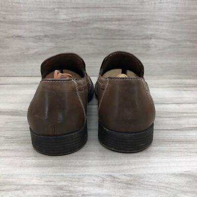 Robert Wayne Loafers Mens 8 Brown Leather Slip On Tassel Shoes Robert Wayne Loafers Mens 8 Brown Leather Slip On Tassel  main image 4