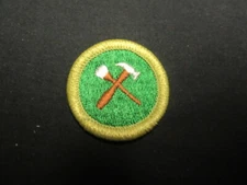 Home Repairs Clear Molded Plastic Back Merit Badge    c42