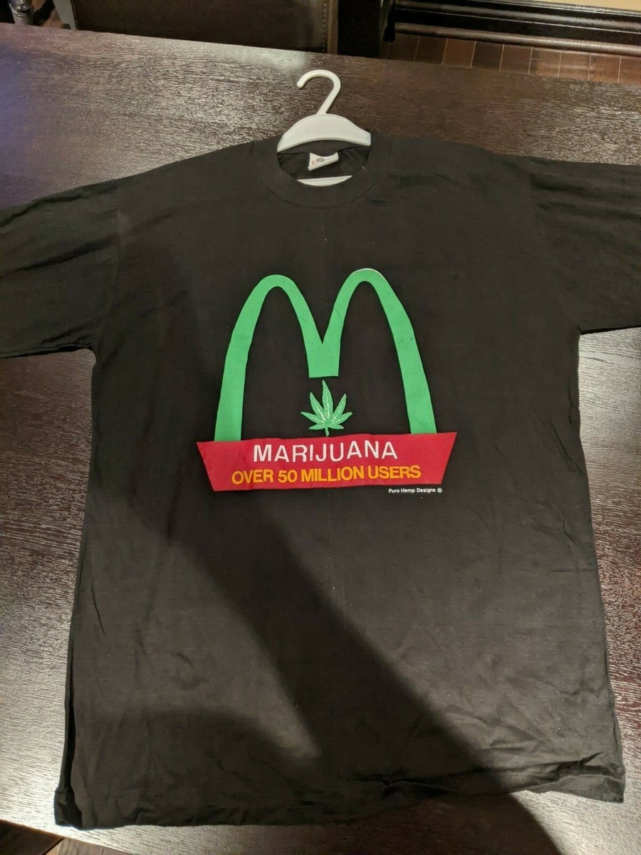 MCDONALDS WEED MARIJUANA T-Shirt XL Brand New! Deadstock!! Very 