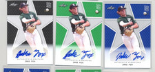2020 Leaf Perfect Game Auto Three card lot Jake Fox