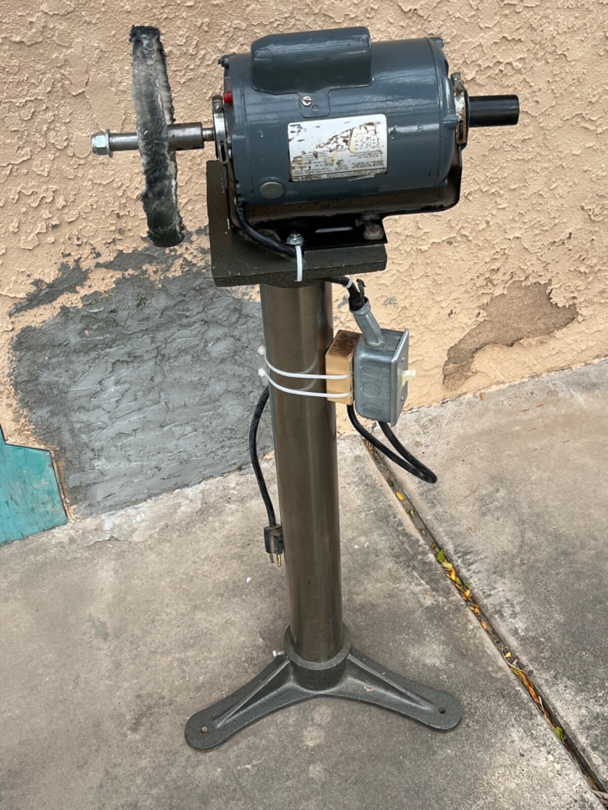 Motorized Buffing Wheel on Stand 1/4HP, Voltage 115V eBay