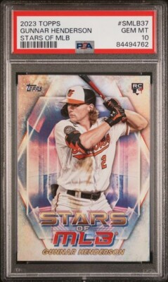 2023 Topps Gunnar Henderson Stars Of MLB PSA 10! | eBay