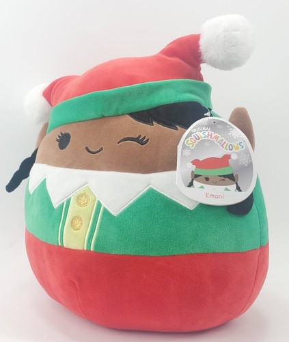 Original Squishmallows Emani Elf Christmas Plush 12" Kellytoy 2021 - Picture 2 of 6