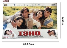 Bollywood Theme Studio Décor Old Indian Movie “Ishq” Theatre Lobby Card. i2-529