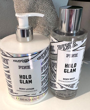 Victoria's Secret PINK Holo Glam Body Mist Pump Lotion Set