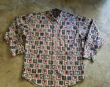 Vintage 90s Chaps Ralph Lauren Ski Long Sleeve Shirt Men Size L