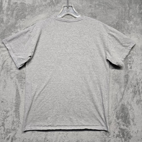 DC Comics T Shirt Mens Medium Gray Justice League America Patriotic Super Heroes - Picture 2 of 8