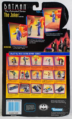 Joker Action Figure Kenner 1992 Laughing Gas Batman Animated