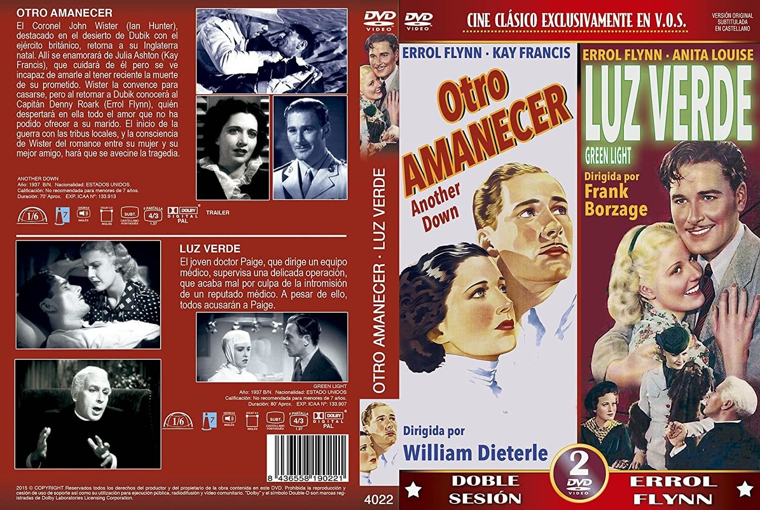 otro amanecer + luz verde 2 DVDs another down + green light v.o.s.