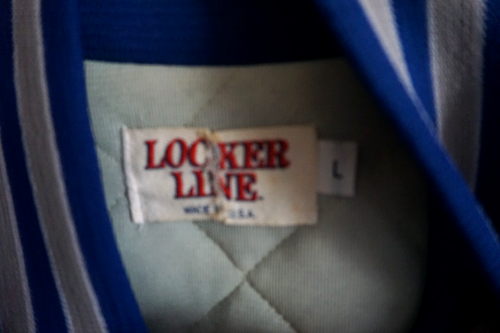VINTAGE LOCKER LINE "DETROIT LIONS" BLAUE NYLON-STEPPJACKE/LARGE/PREOWN/USA - Bild 3 von 6