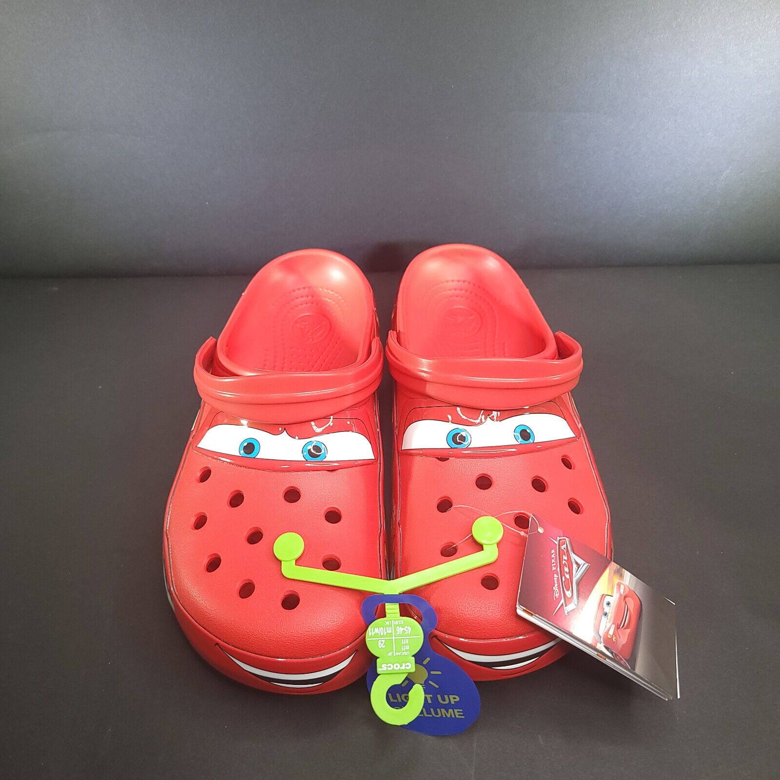 Lightning McQueen Light Up Crocs Men’s Size (5,6,7,8,9,10,11,13) - Free  Shipping