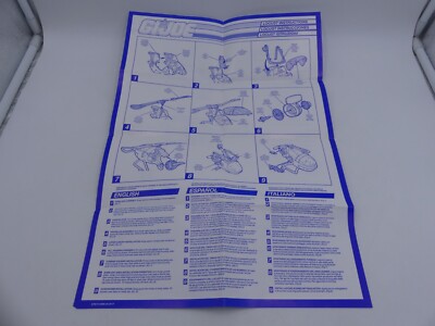 Locust Blueprint 1990 GI JOE LOCUST SPARE BLUEPRINT INSTRUCTIONS ENG SPA ITA EURO HASBRO ...
