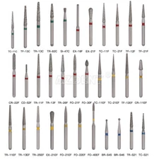 5pcs Fresas de diamante Dental para agarre de fricción de pieza de mano de alta 