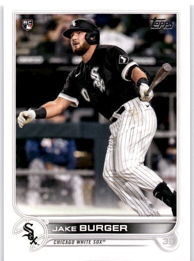 JAKE BURGER RC 2022 Topps Series 1 #186 Chicago White Sox