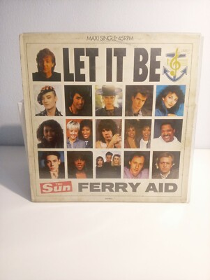 SCHEIBE 33 UMDREHUNGEN FERRY AID LET IT BE VINTAGE TOP ZUSTAND